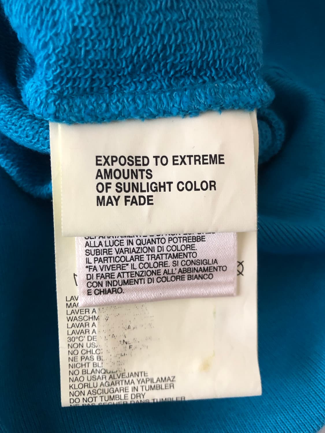 디젤(DIESEL) 페인트 가공 롱 후드티 상품이미지7