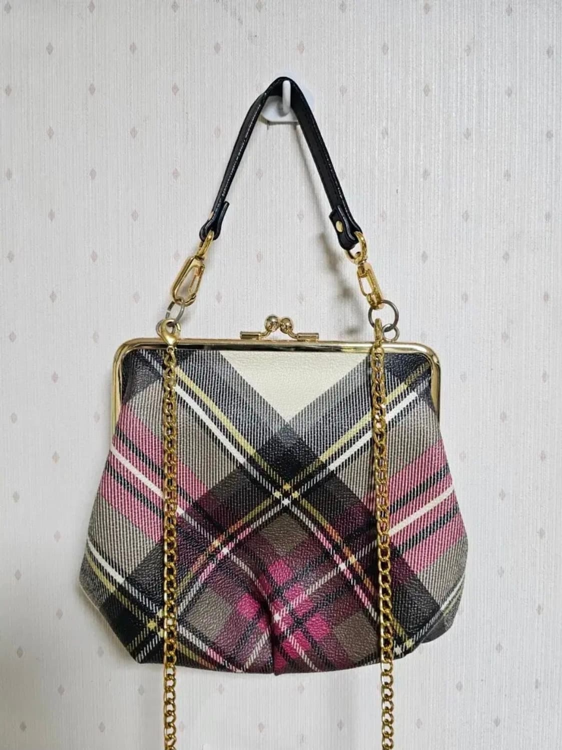 비비안웨스트우드 타탄체크복조리 크로스백 상품이미지2