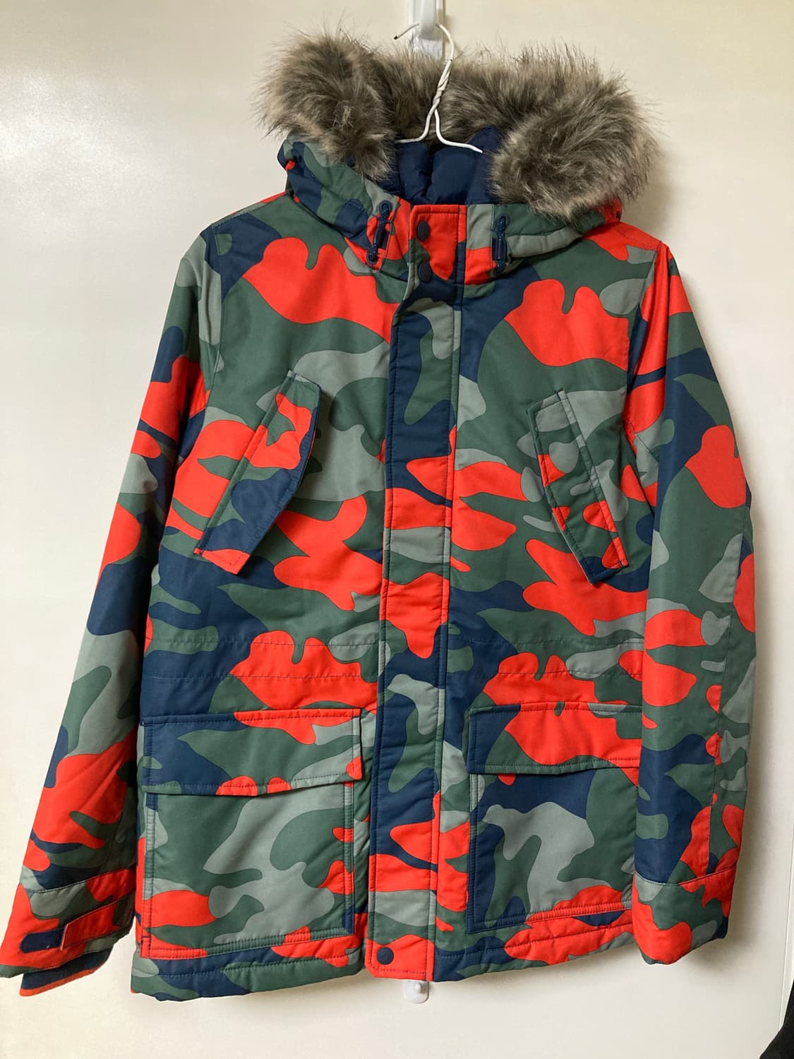 Boden 보덴 카모 후드 패딩 워터프루프 자켓 13-14Y 상품이미지1