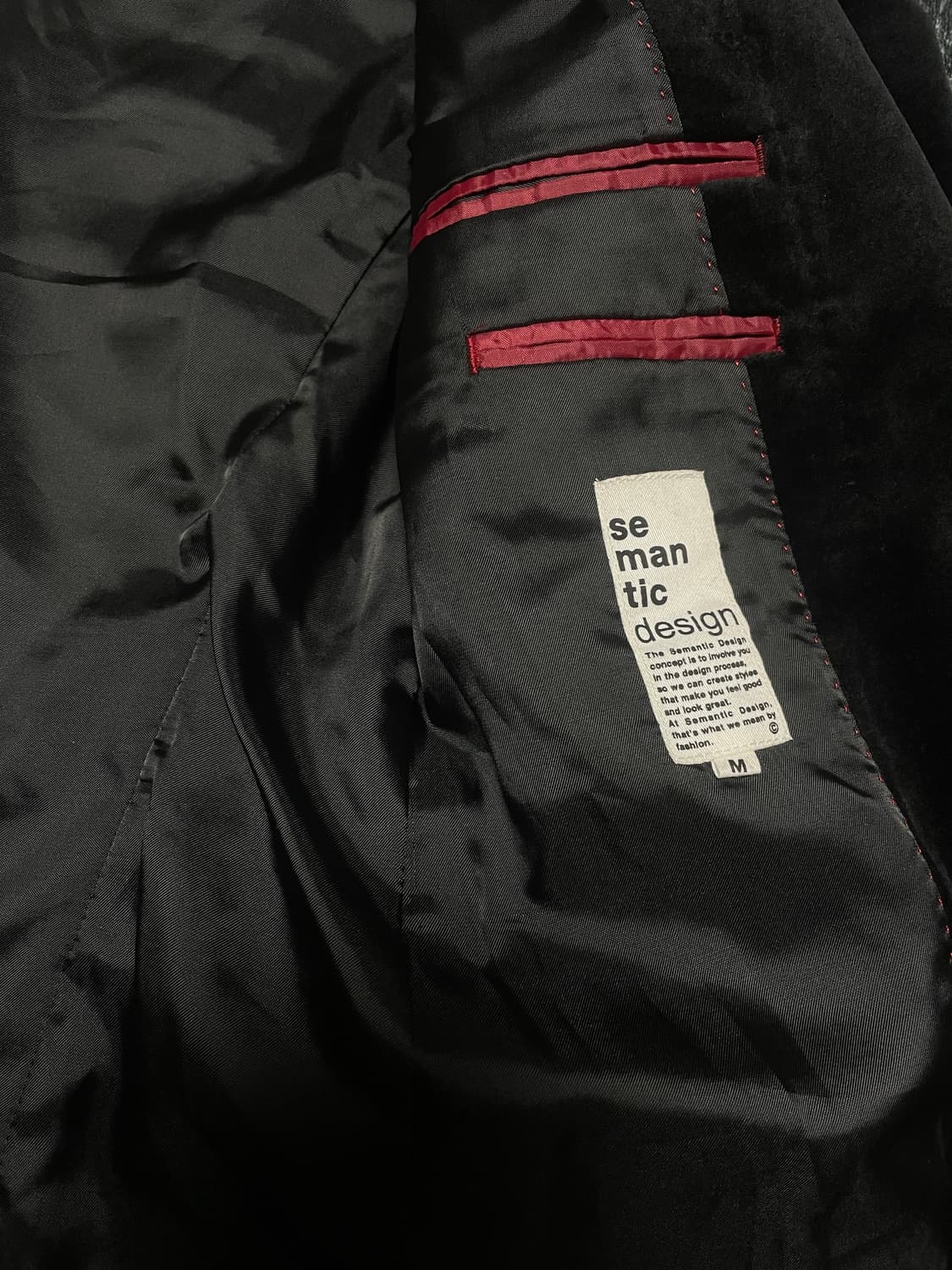 semantic design velvet jacket 상품이미지4