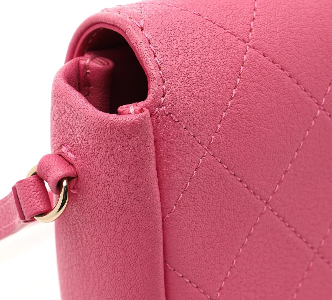 [S급] 샤넬 고트스킨 체인 메신저 크로스백 미니 핑크 판매합니다!!! 상품이미지5