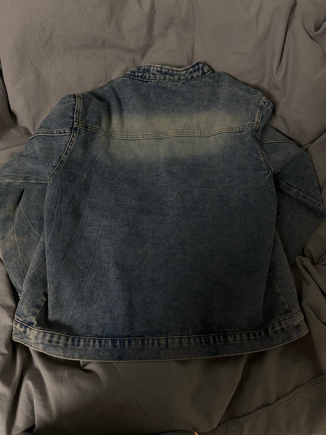 빈티지 박시 오버핏 데님 청자켓 상품이미지3