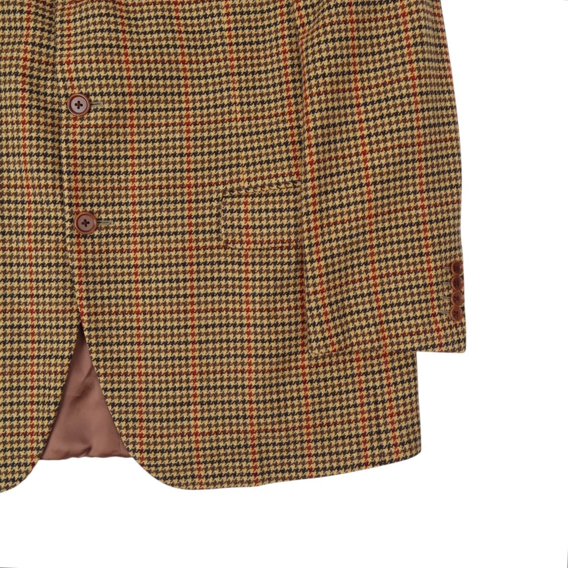 버버리 울 캐시미어 하운드투스 체크 3B 블레이저 상품이미지4