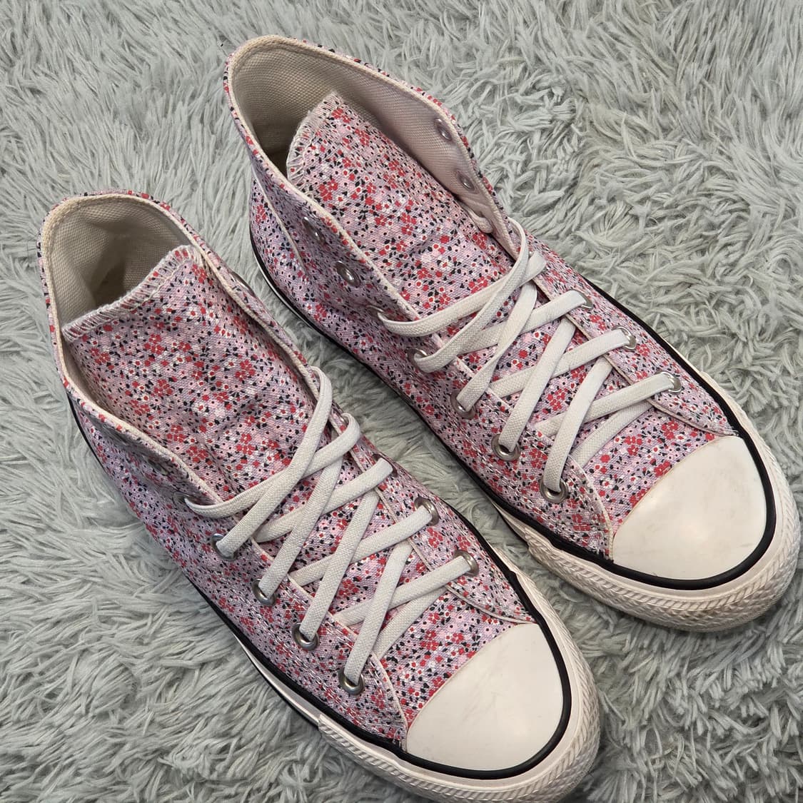 7q-2:컨버스 척테일러 올스타 하이 컷 플라워 패턴 (23.5cm) 상품이미지4