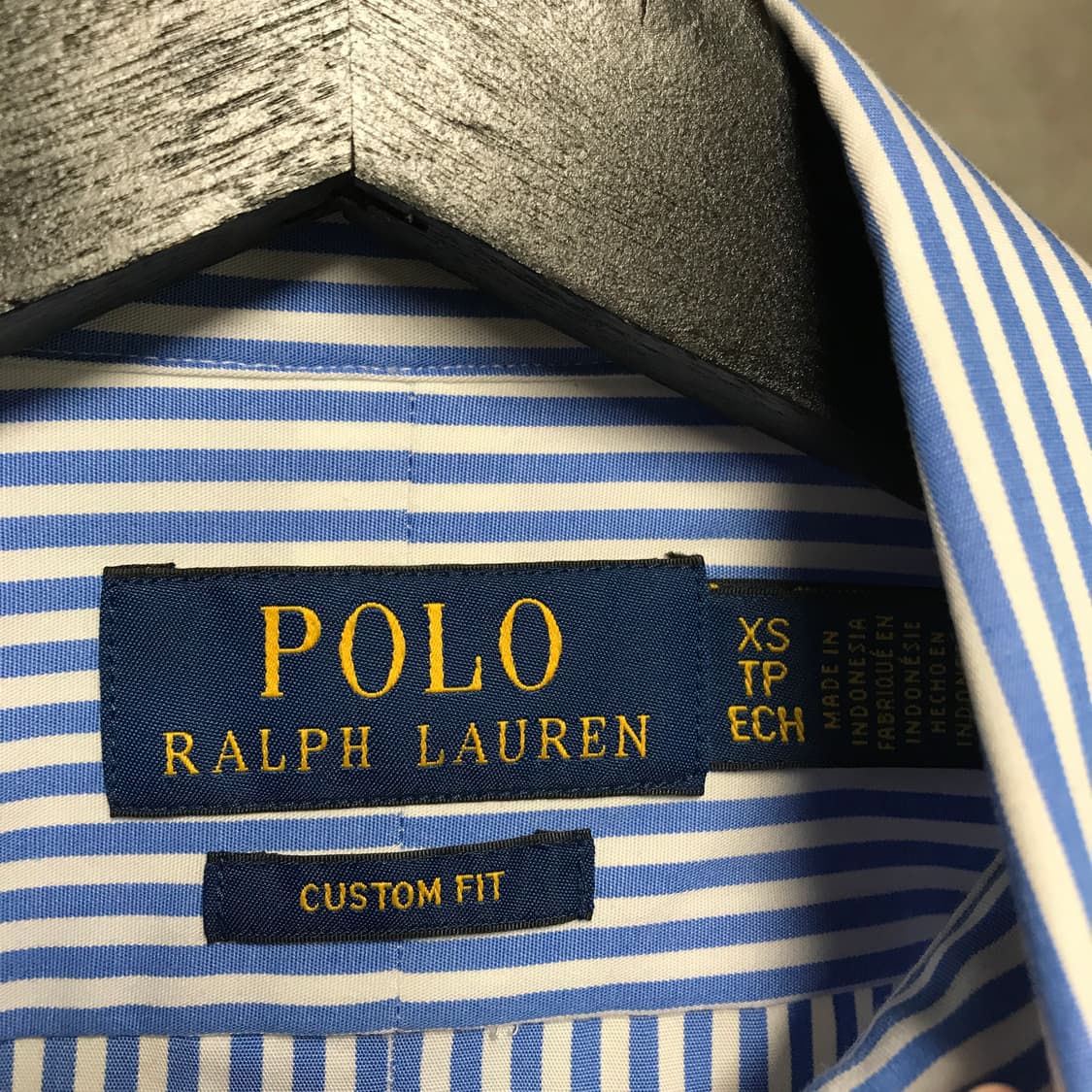 폴로 랄프로렌 스트라이프 셔츠 블루 XS 상품이미지5