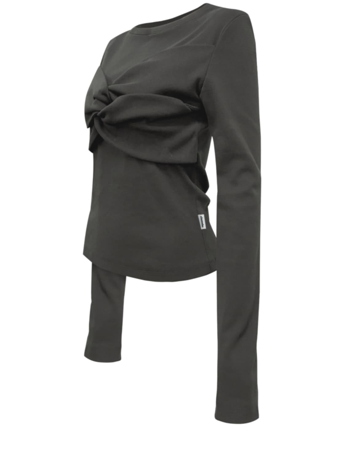 Chemehc KNOT LONG SLEEVE TEE (CHARCOAL) 상품이미지2
