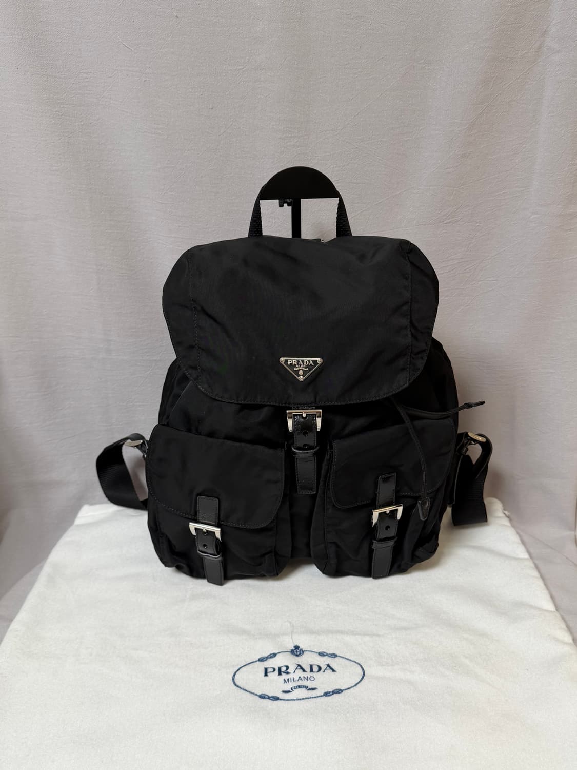 (A급) 프라다 투포켓 포코노 나일론 백팩 미디엄 상품이미지1