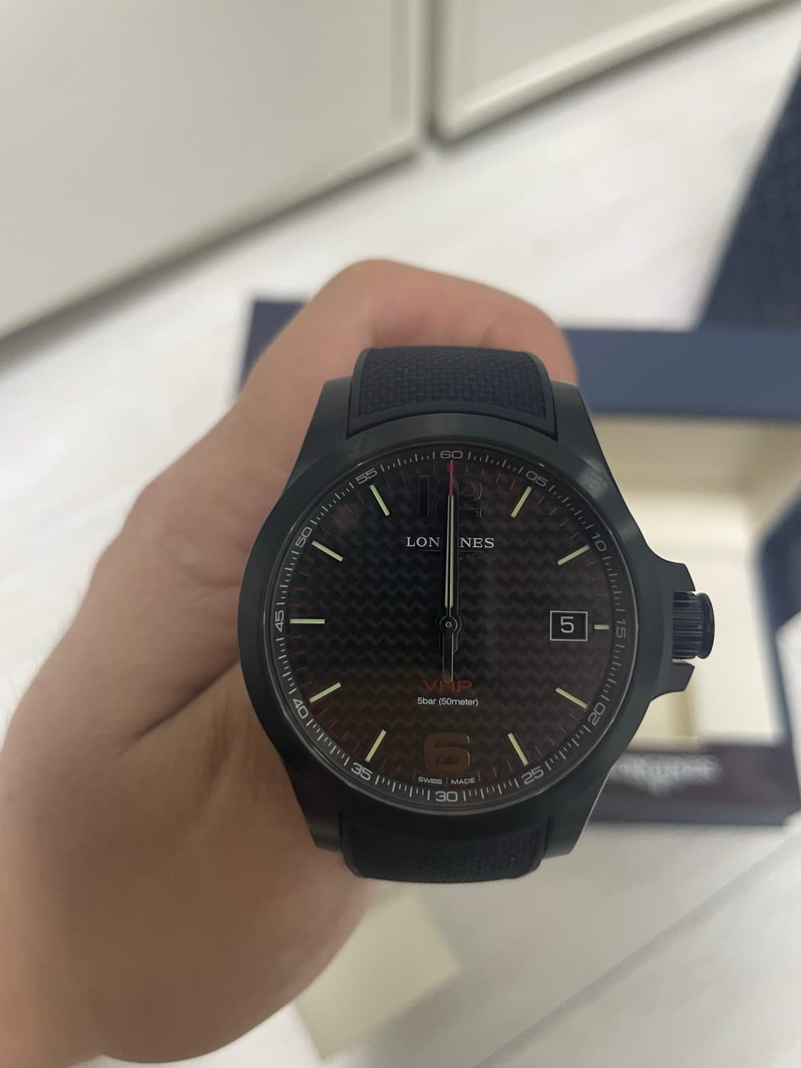 론진 VHP 41mm 쿼츠 러버밴드 상품이미지2