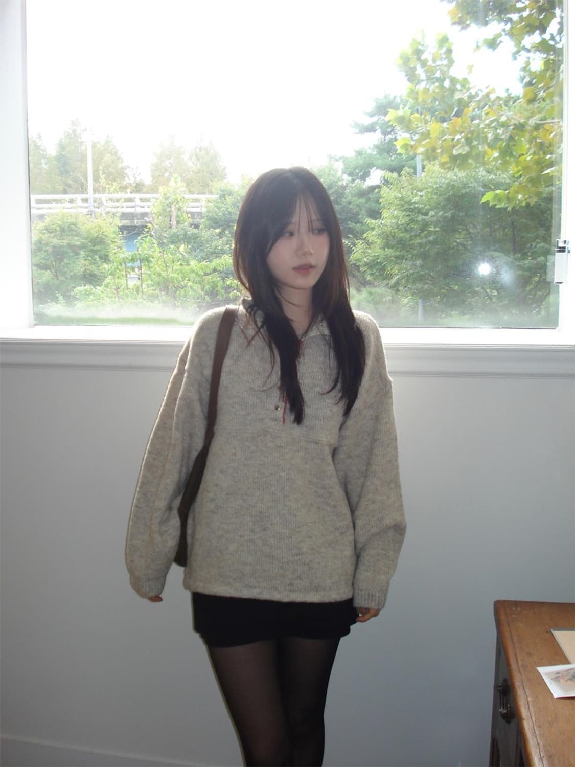 아워캐비넷 kitten butten fleece 네이비 상품이미지2