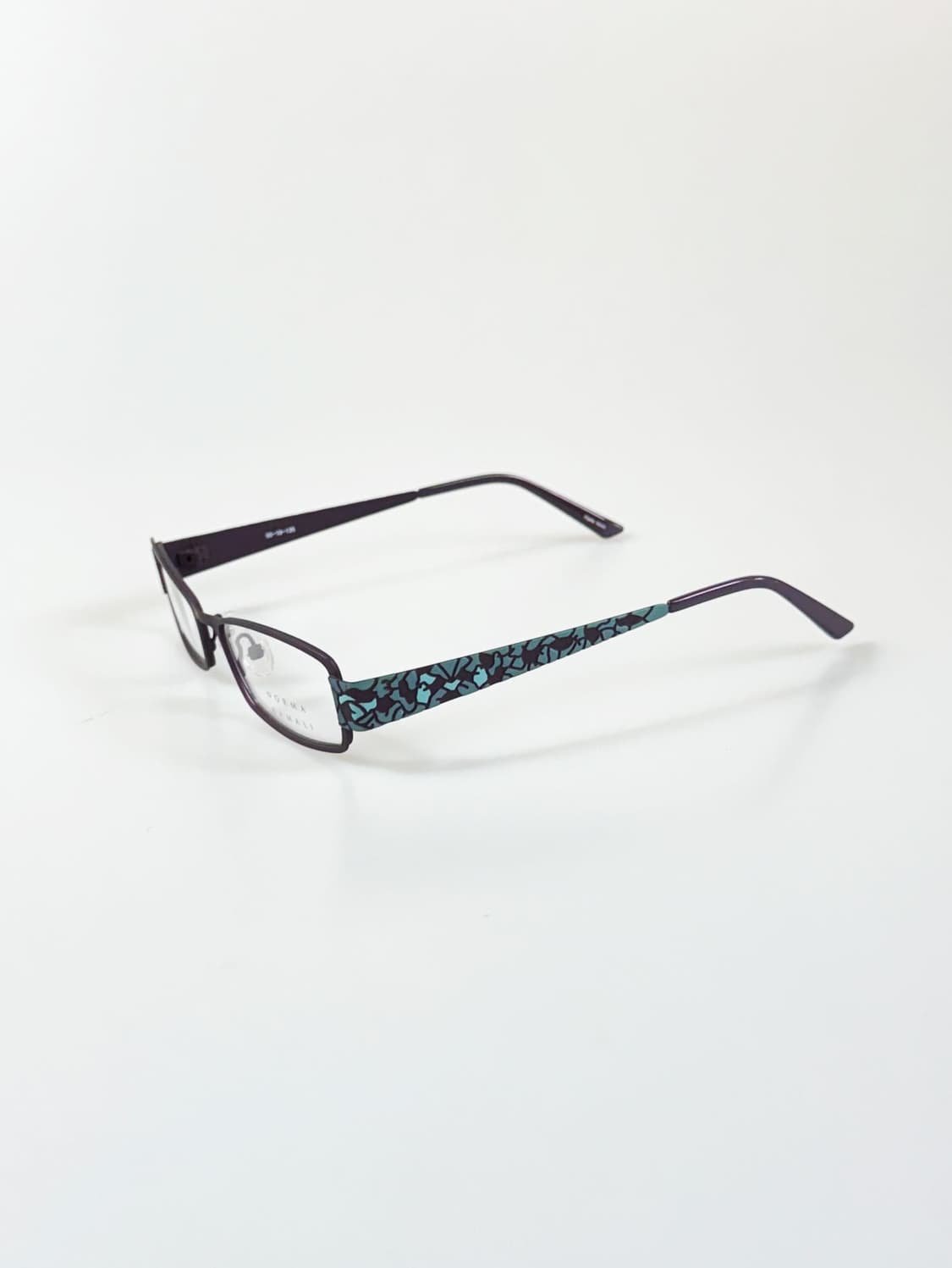 NORMA KAMALI 슬림 스퀘어 메탈 프레임 빈티지 안경 상품이미지3