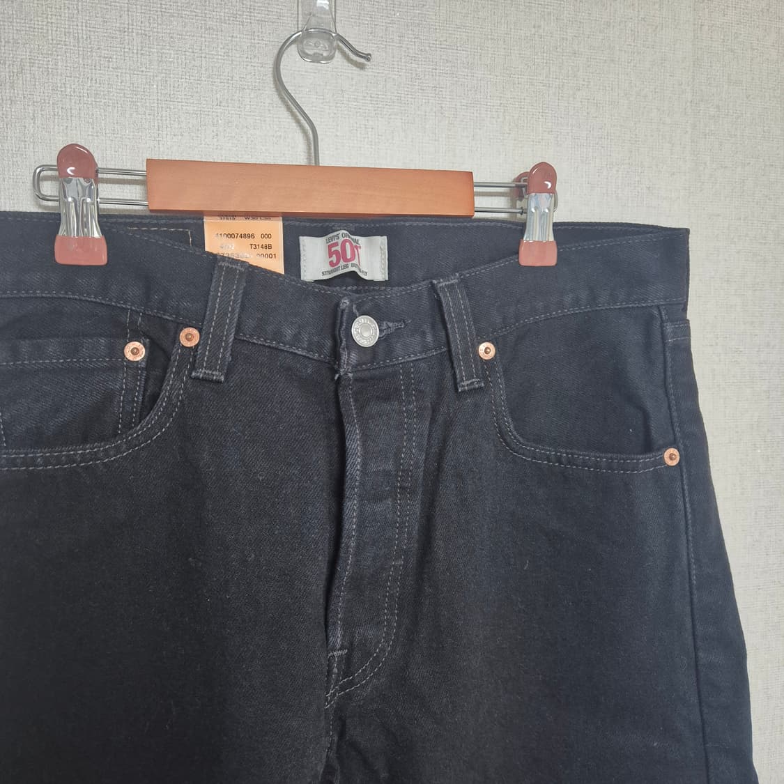 00's Levis 리바이스 501 블랙 데님 데드스탁 상품이미지3