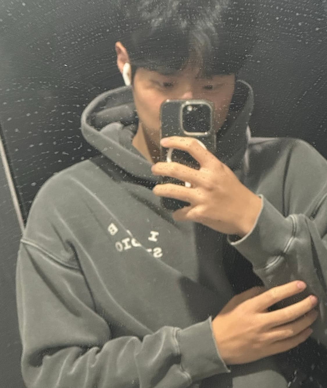 급처) 아이앱 스튜디오 피그먼트 후드티 M 상품이미지1