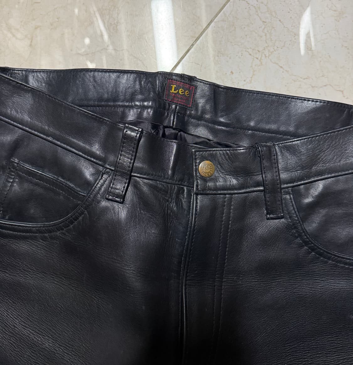 VINTAGE LEE leather pants 상품이미지2