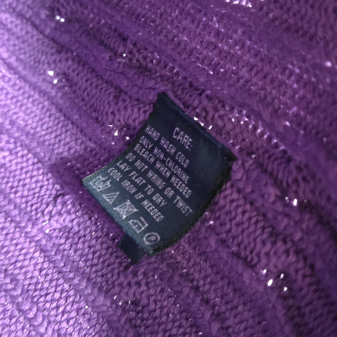 폴로랄프로렌 우먼 코튼 케이블 니트 퍼플 L  상품이미지4