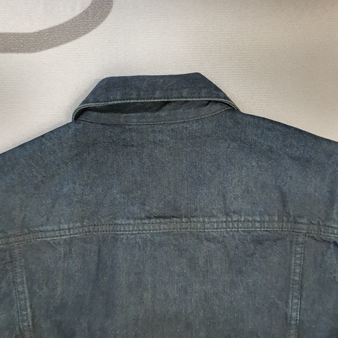 지오다노 흑청 데님 청자켓 남자95 상품이미지5