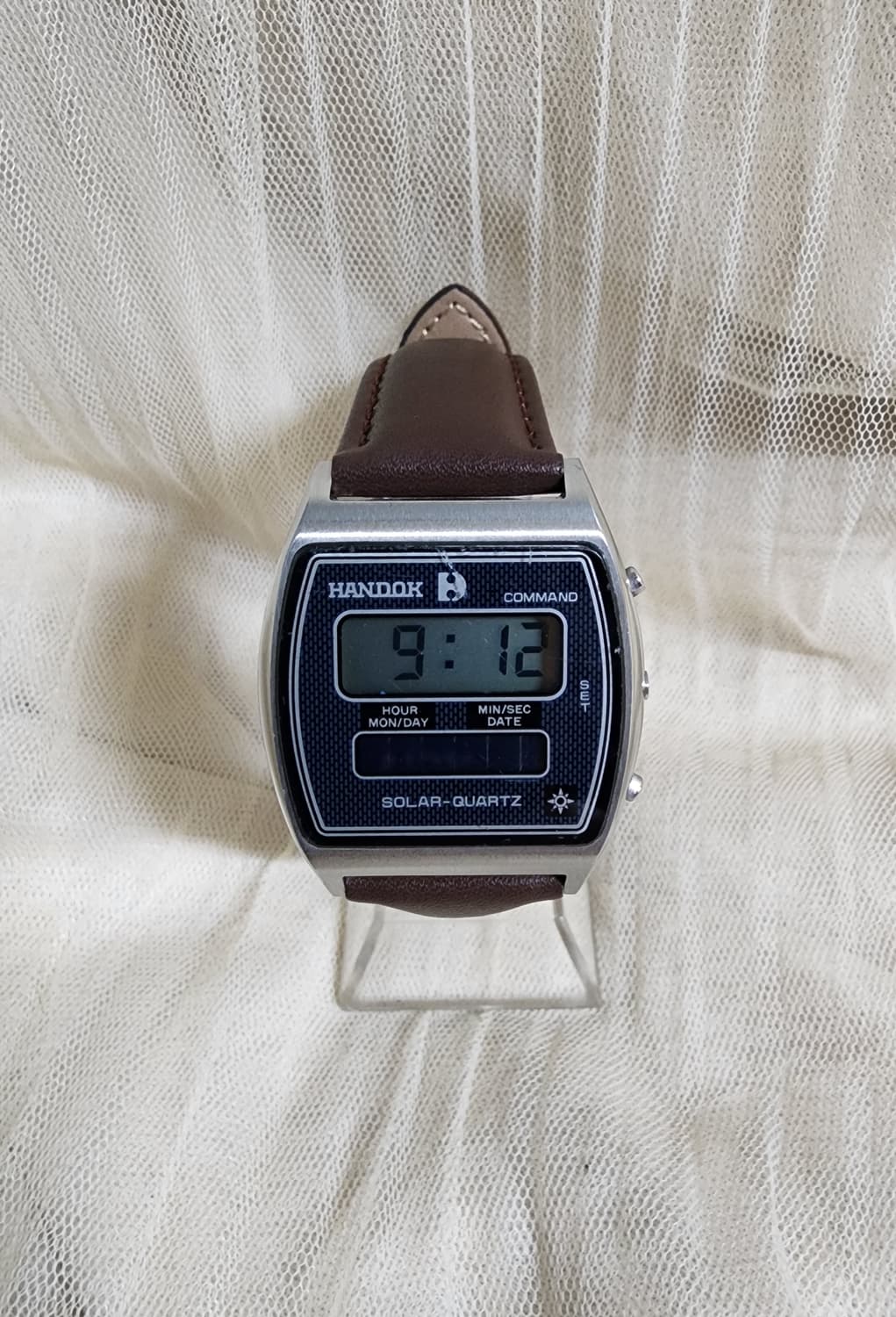 80s 한독 빈티지 솔라 쿼츠 전자시계 상품이미지1