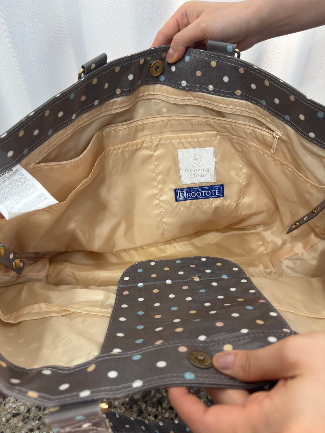 rootote multi color dot big bag 상품이미지4