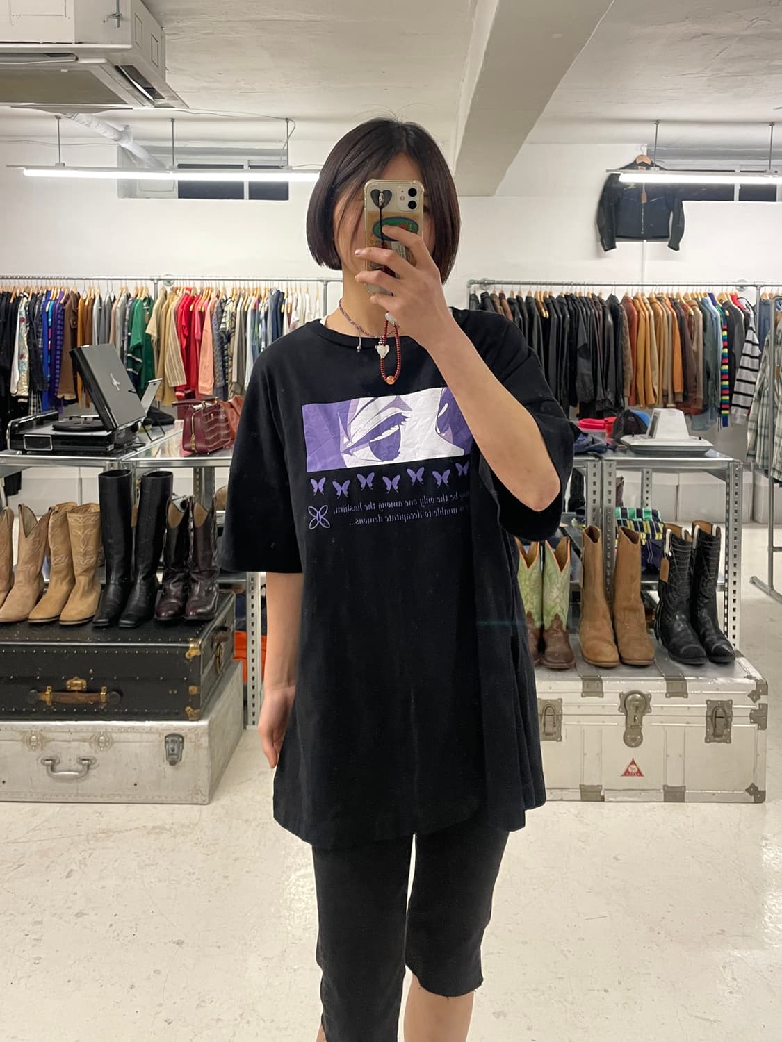 GU x 귀멸의 칼날 시노부 티셔츠 상품이미지1