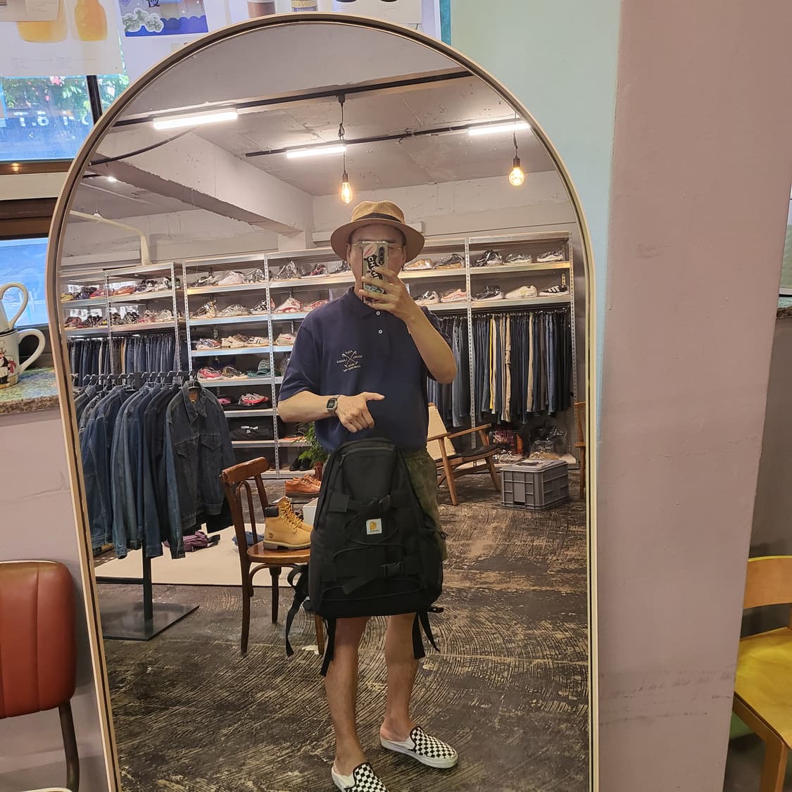 칼하트WIP 리플렉티브 킥플립 백팩 상품이미지1