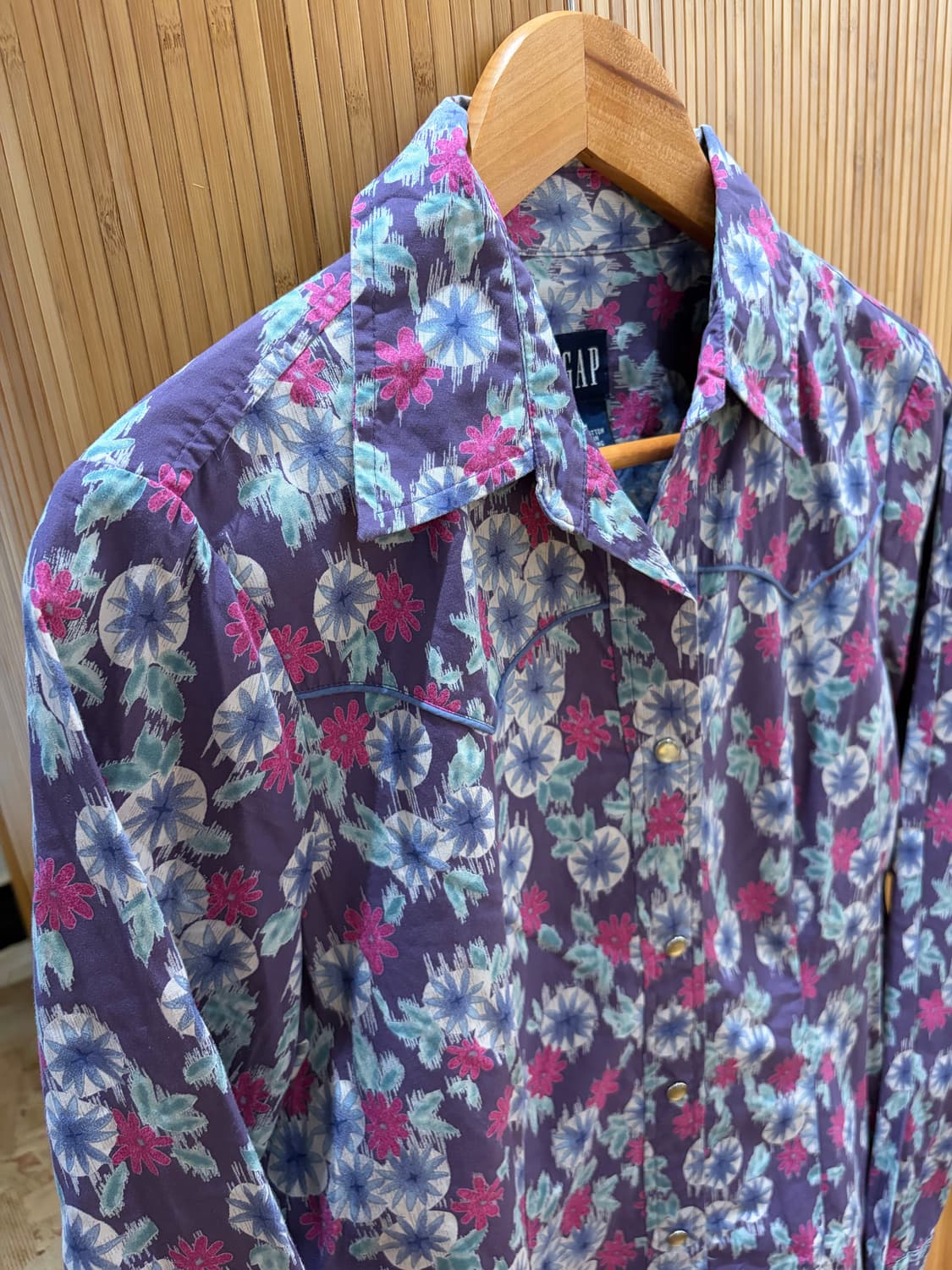 Old Gap Western Pattern Shirt 상품이미지1
