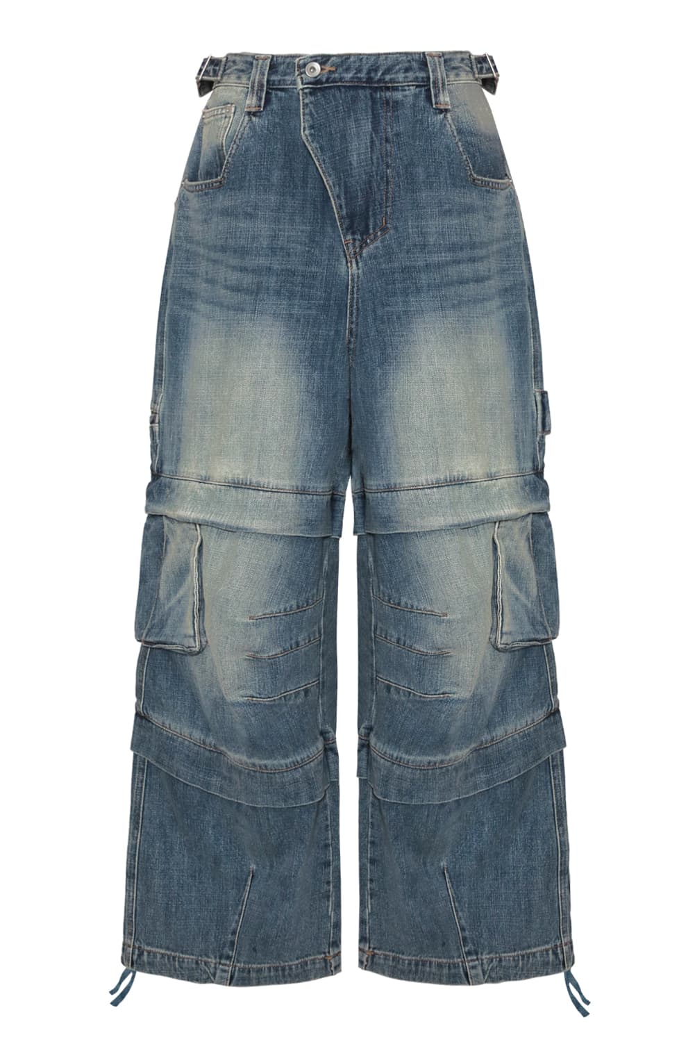 카미엔 타이탄 배기 데님 팬츠 블루 상품이미지1