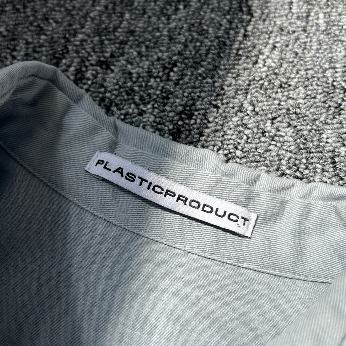 플라스틱 프러덕트 라이트 그레이 데님 긴팔 셔츠 상품이미지6