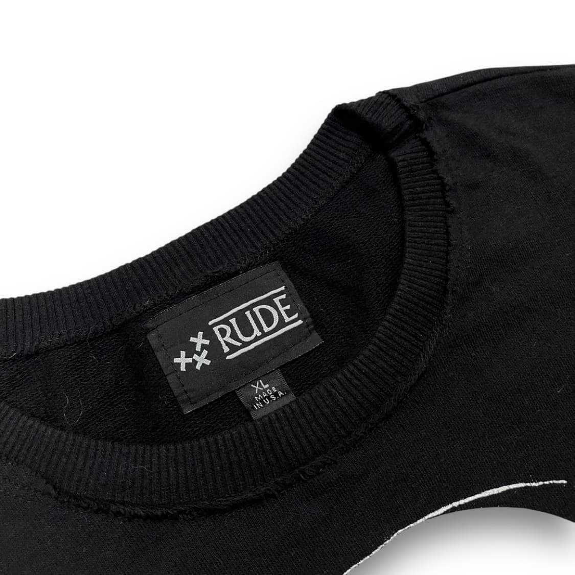 펑크 RUDE 스컬 헤드 쉐도우 딥 다크 빈티지 맨투맨 상품이미지4