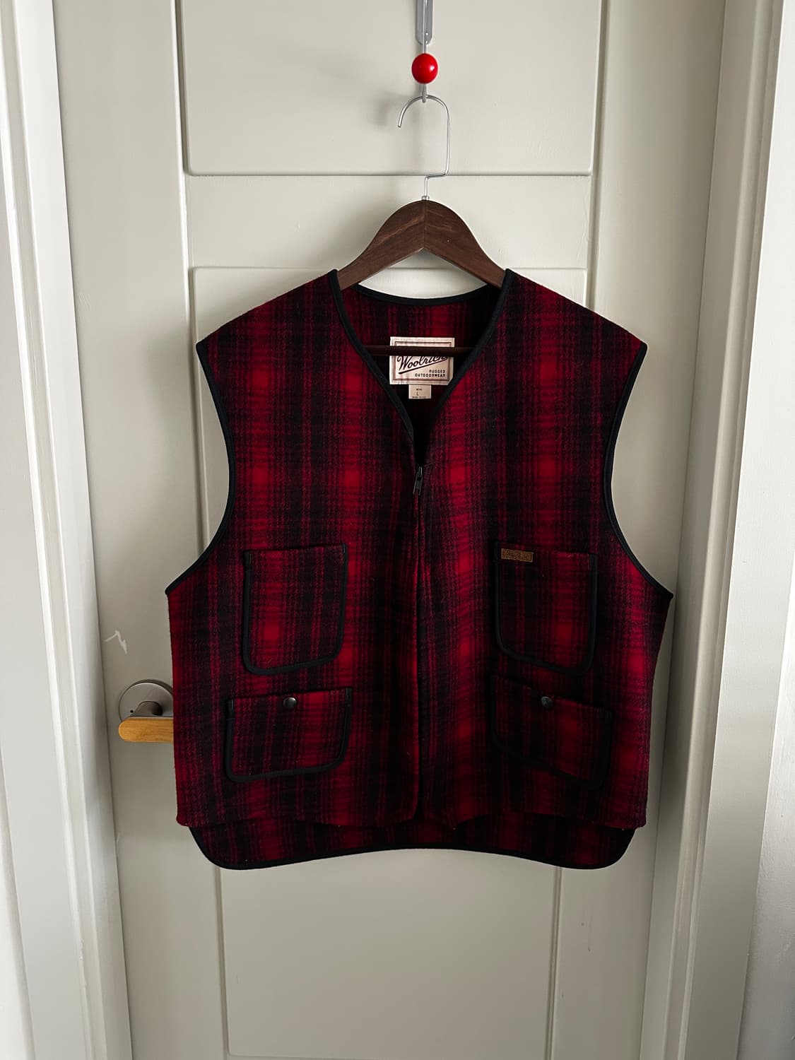 Woolrich u.s.a 울리치 울 체크 베스트 상품이미지1