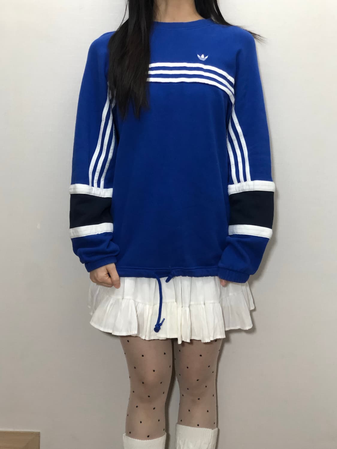 빈티지 아디다스 블루 파이어버드 스웻셔츠 상품이미지3