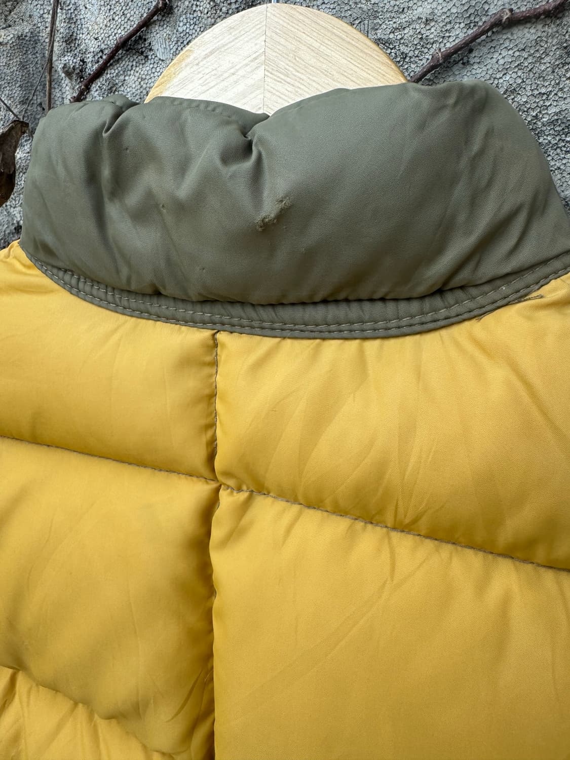 60s~70s comfy 빈티지 리버시블 양면 패딩 베스트 조끼 상품이미지8