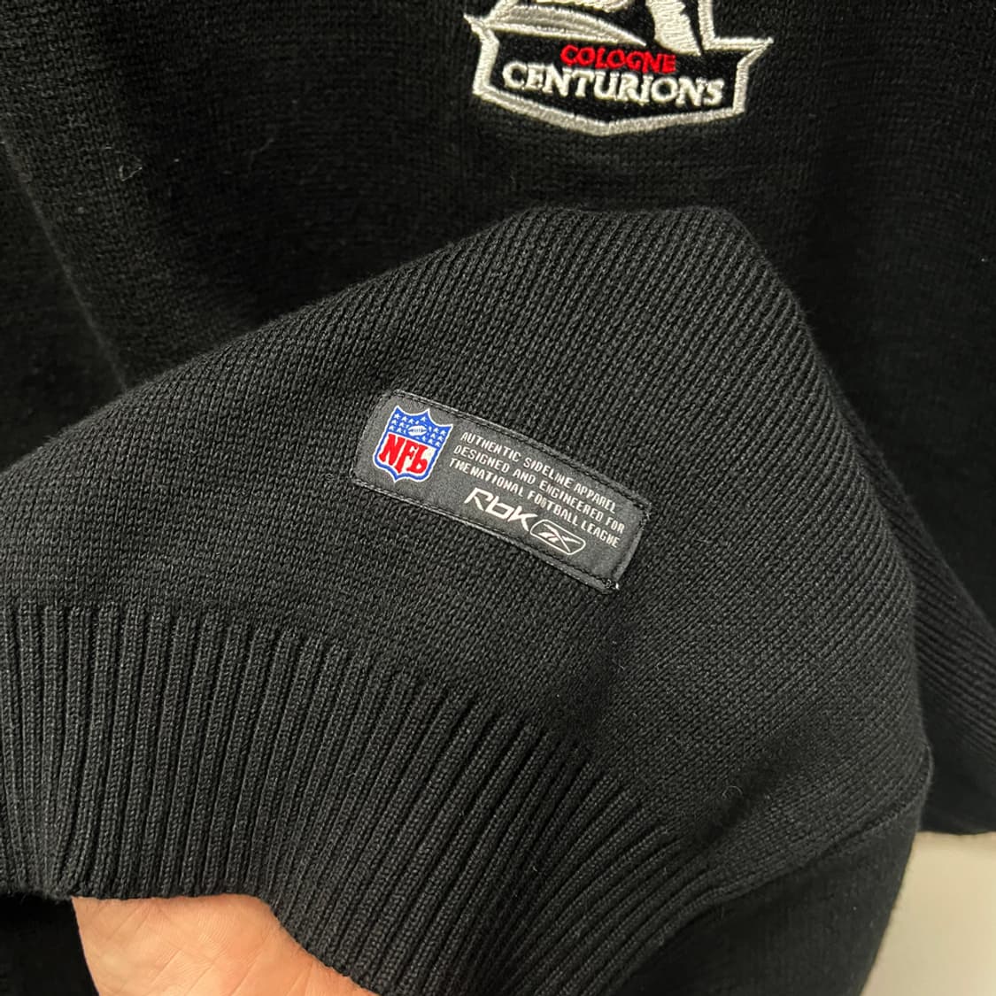 리복 x NFL 쾰른 센추리온스 니트 베스트 조끼 3XL 상품이미지4