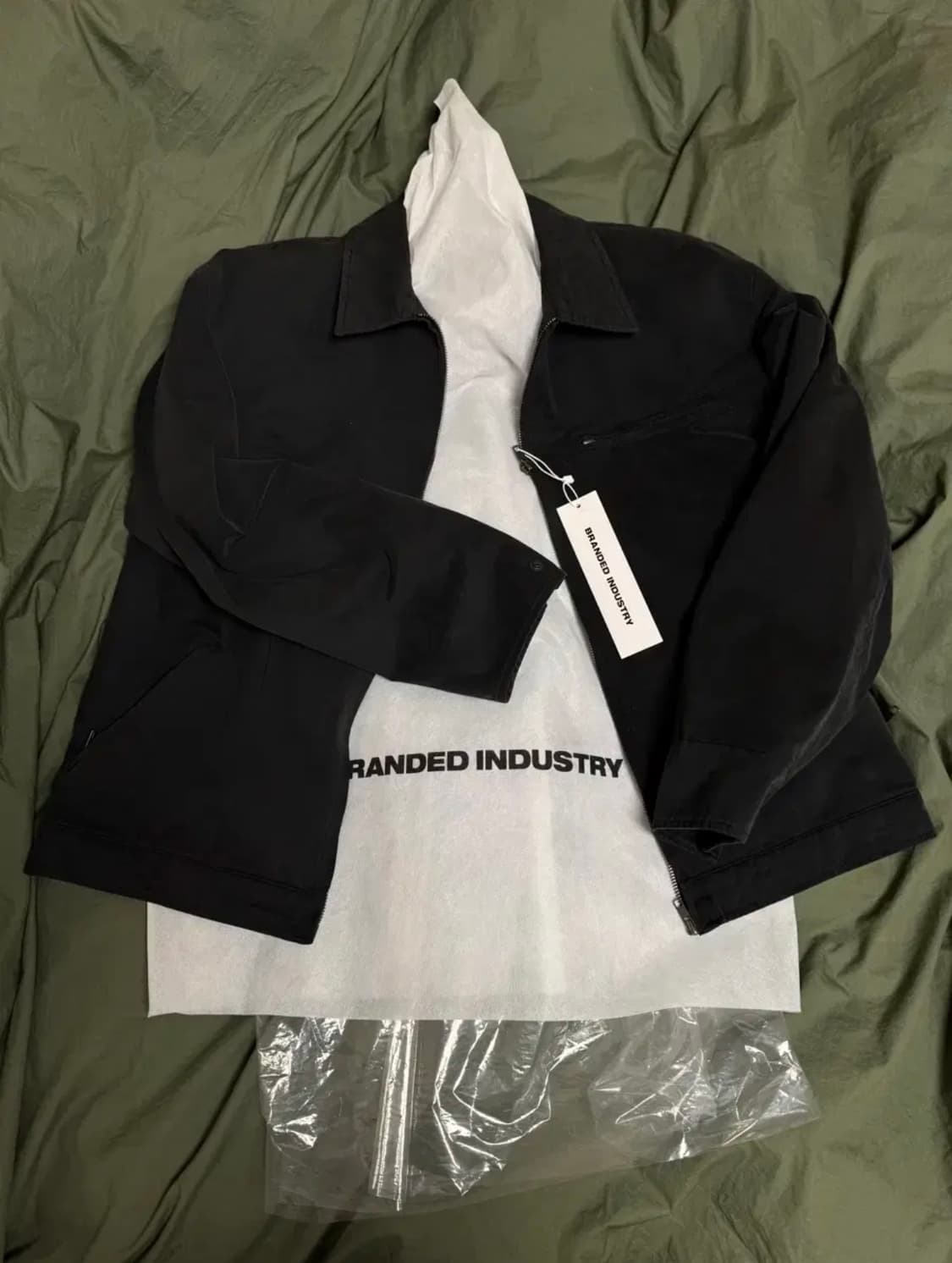 [새제품/L] 브랜디드 페이드 워크 자켓 - 빈티지 블랙 상품이미지5