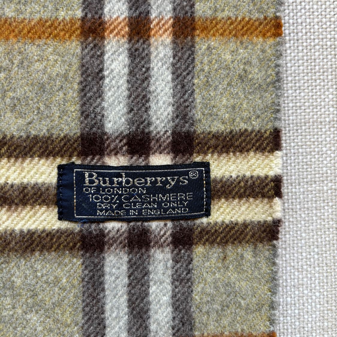 [정품] Burberrys 버버리 캐시미어 100% 노바체크 머플러 상품이미지3