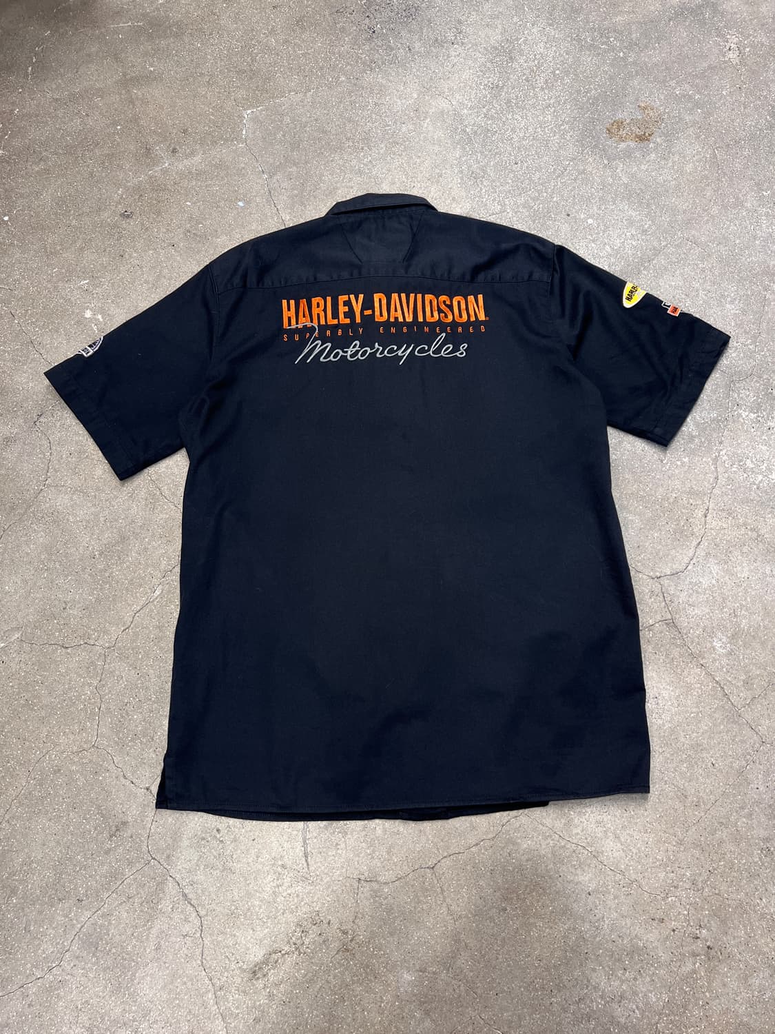 00’s 할리데이비슨 와펜 커스텀 셔츠 상품이미지5