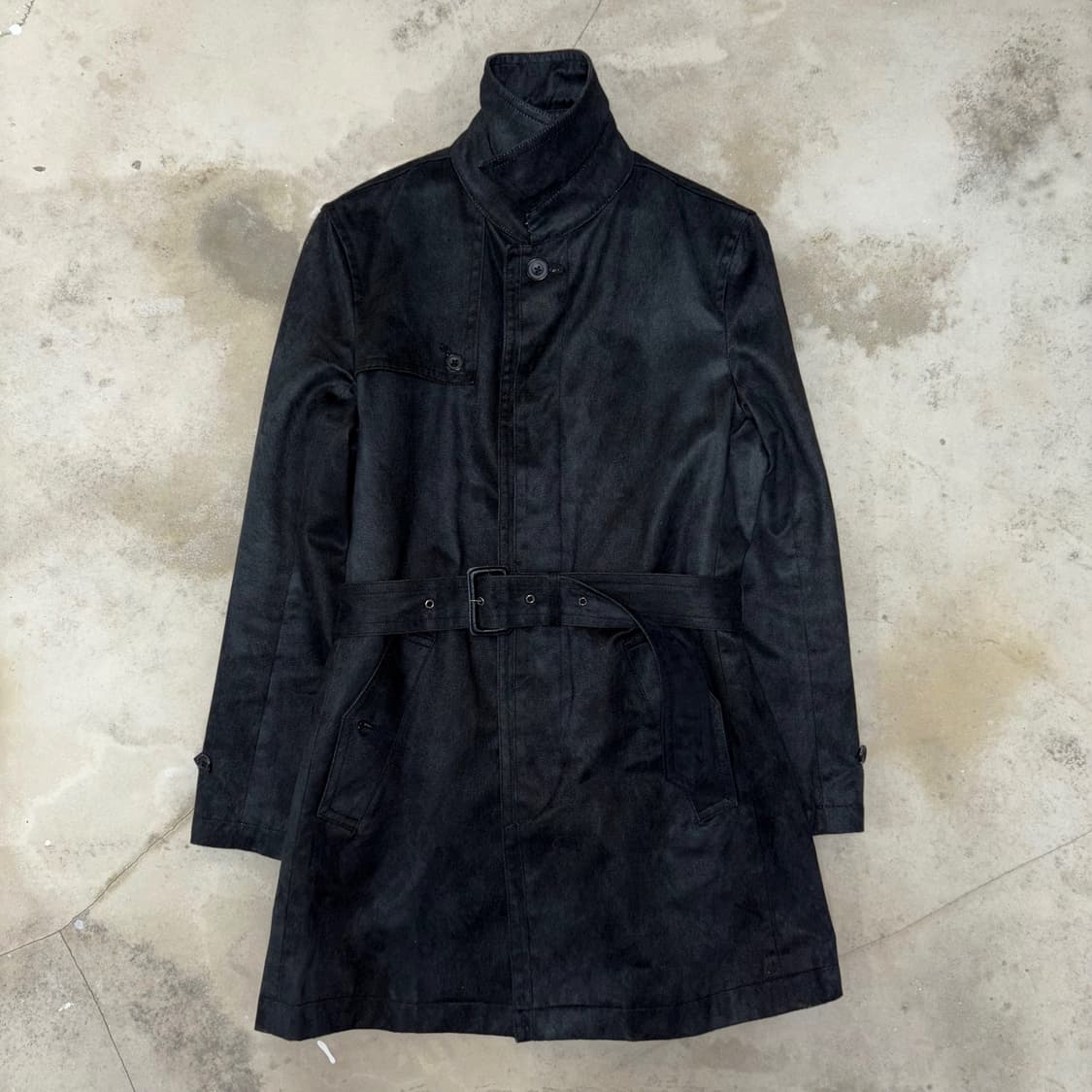 [M] 00‘s Tornado Mart Suede Trench Coat 상품이미지1