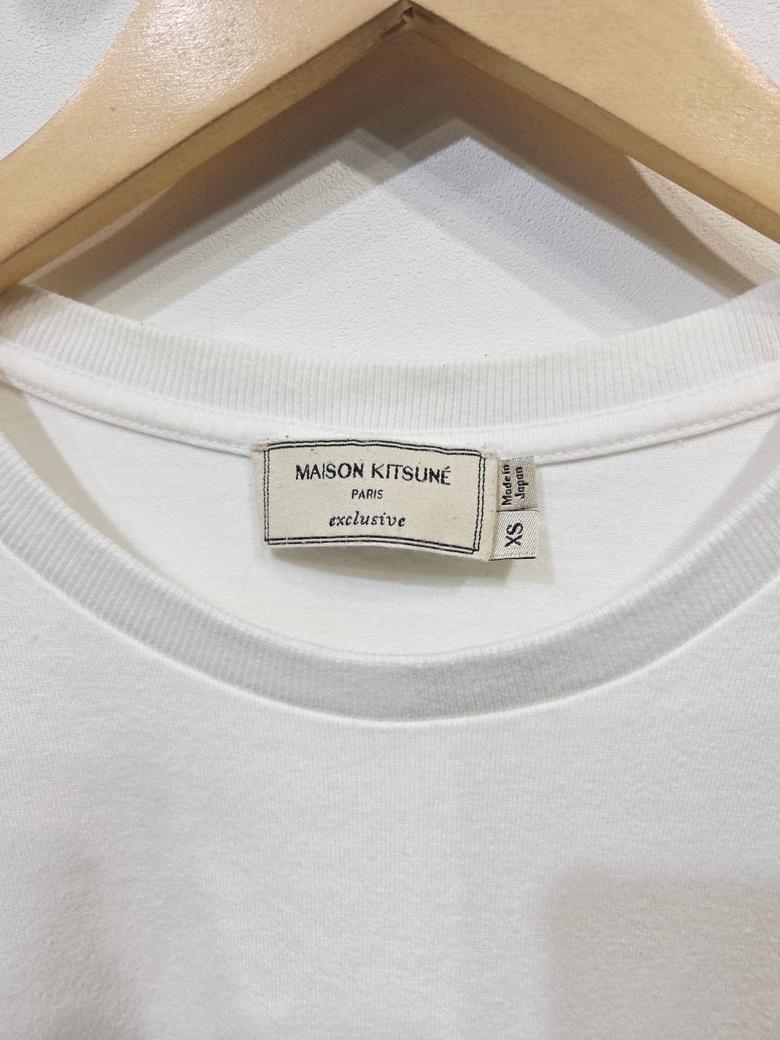 메종키츠네x토일렛페이퍼. 반팔 티셔츠 화이트_XS 상품이미지5