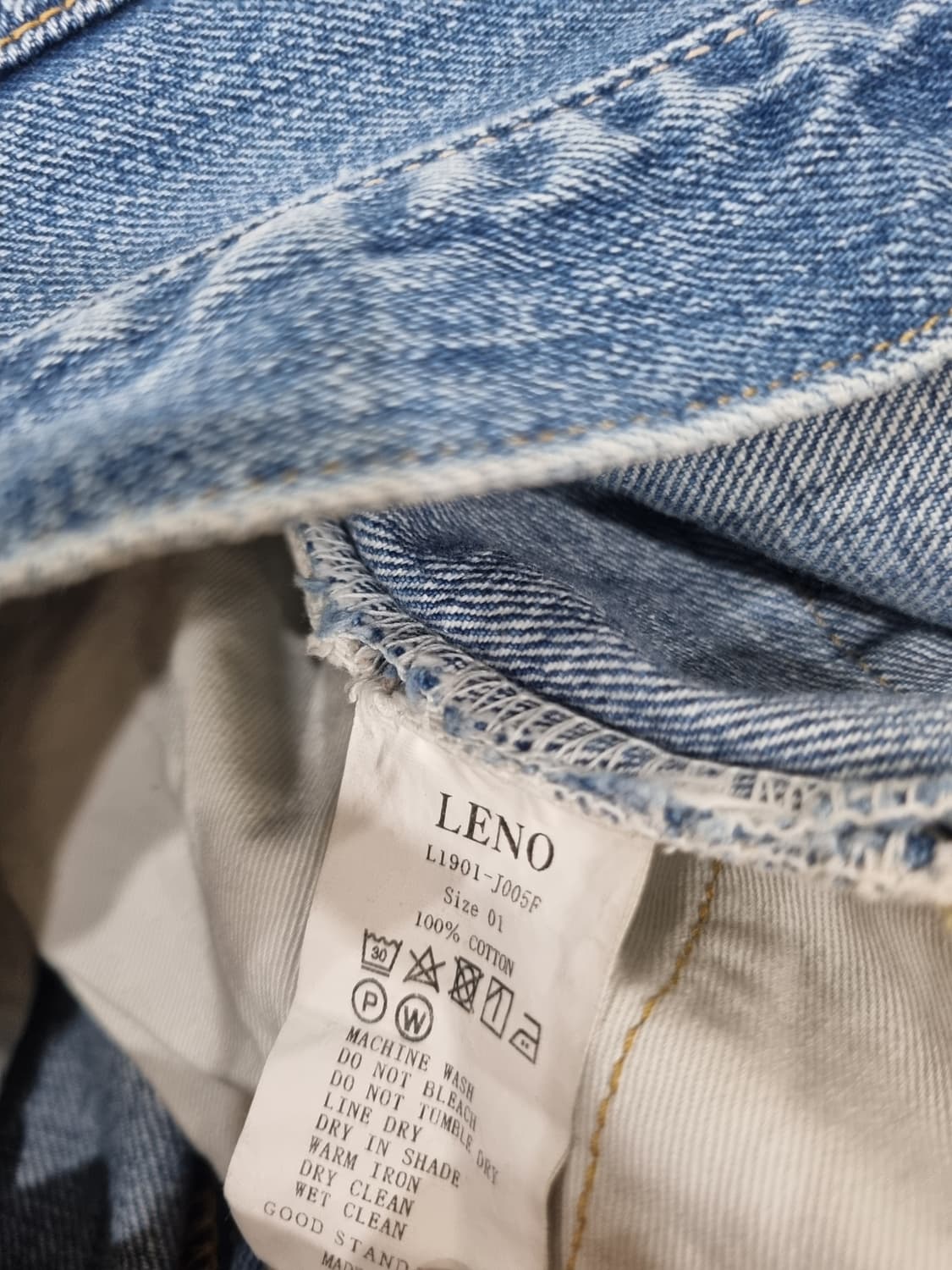 레노앤코 LENO & Co 여성 복각 데님 워싱 청바지 KAY 01사이즈 상품이미지8