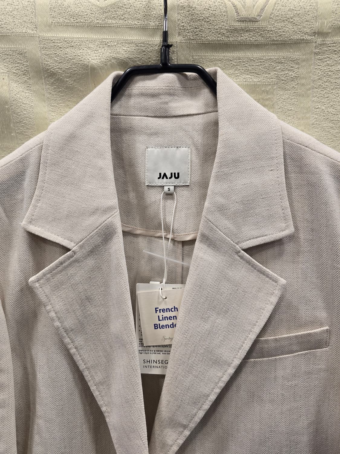 새상품) 자주 JAJU 프렌치린넨 블렌드 자켓 S 오트밀새상품) 자주 J 상품이미지2