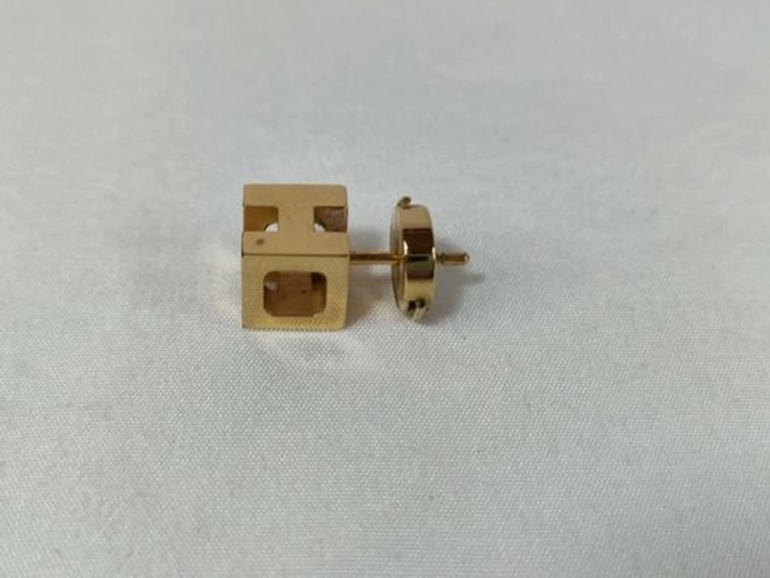 [S급 풀구성] 에르메스(HERMES) 카쥬 드 아쉬 H-큐브 이어링 상품이미지4