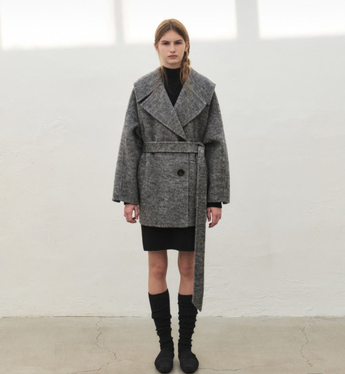 모한 하프 코트(새상품) 상품이미지2