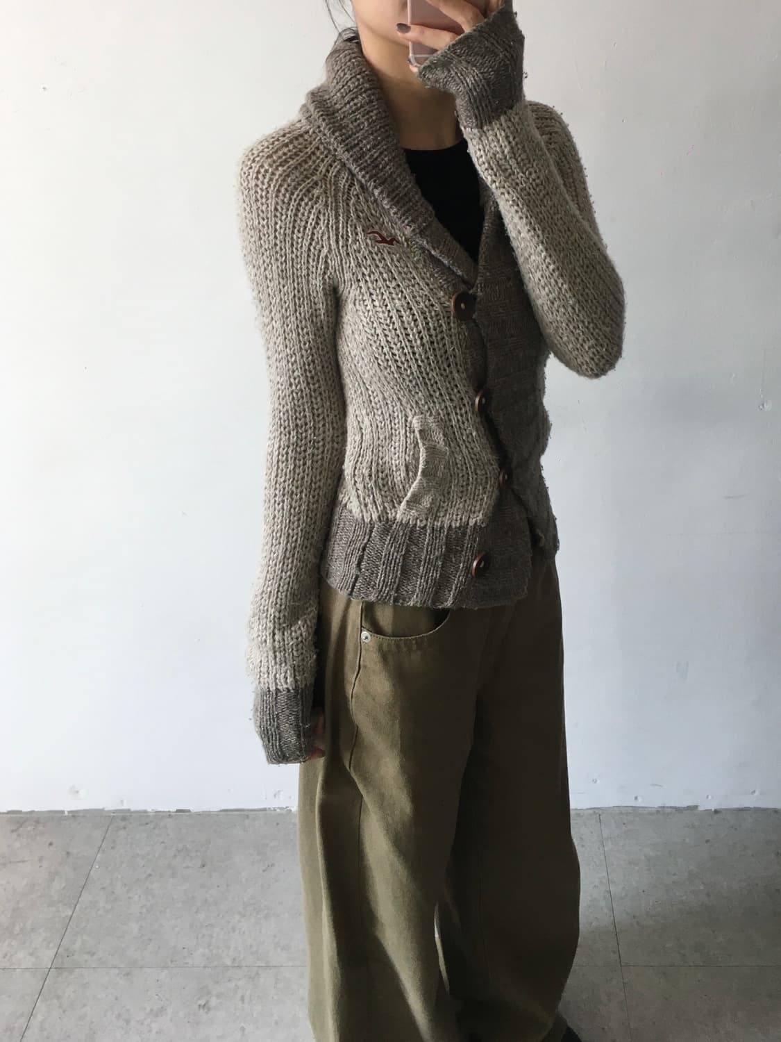 홀리스터 짜임패턴 가디건 상품이미지2