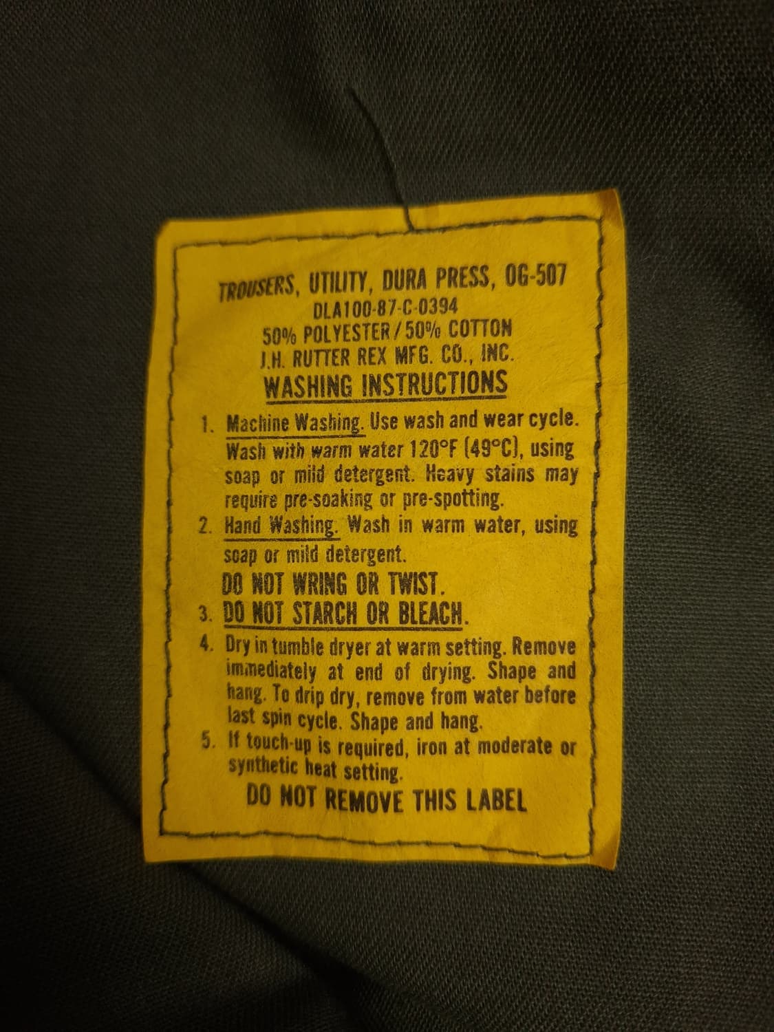 새제품 오리지날 미군 OG-507 바지 상품이미지5