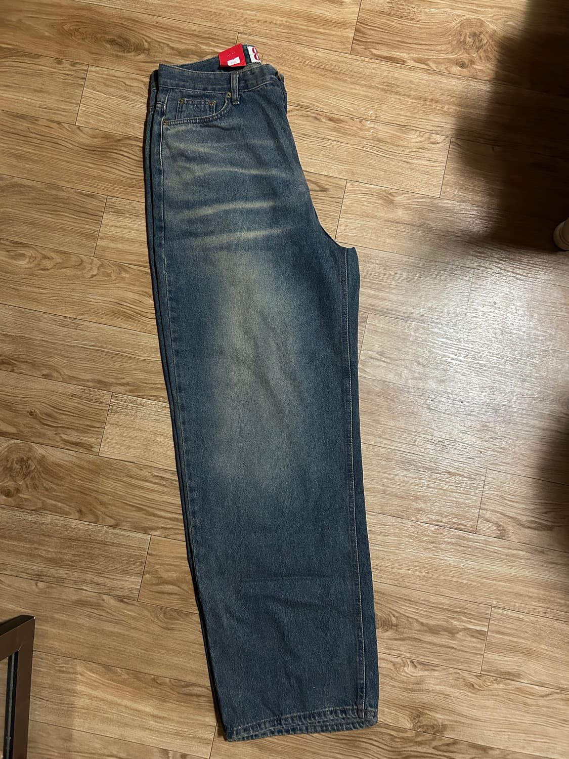 ootj 캣 데님 와이드 팬츠 상품이미지4