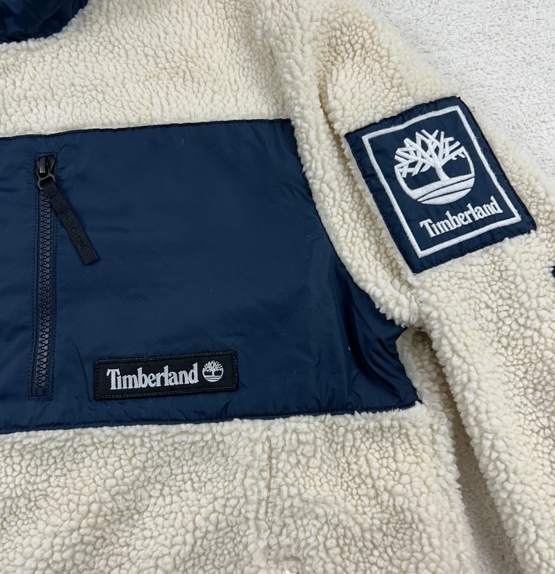 팀버랜드 플리스 자켓 아이보리 상품이미지5