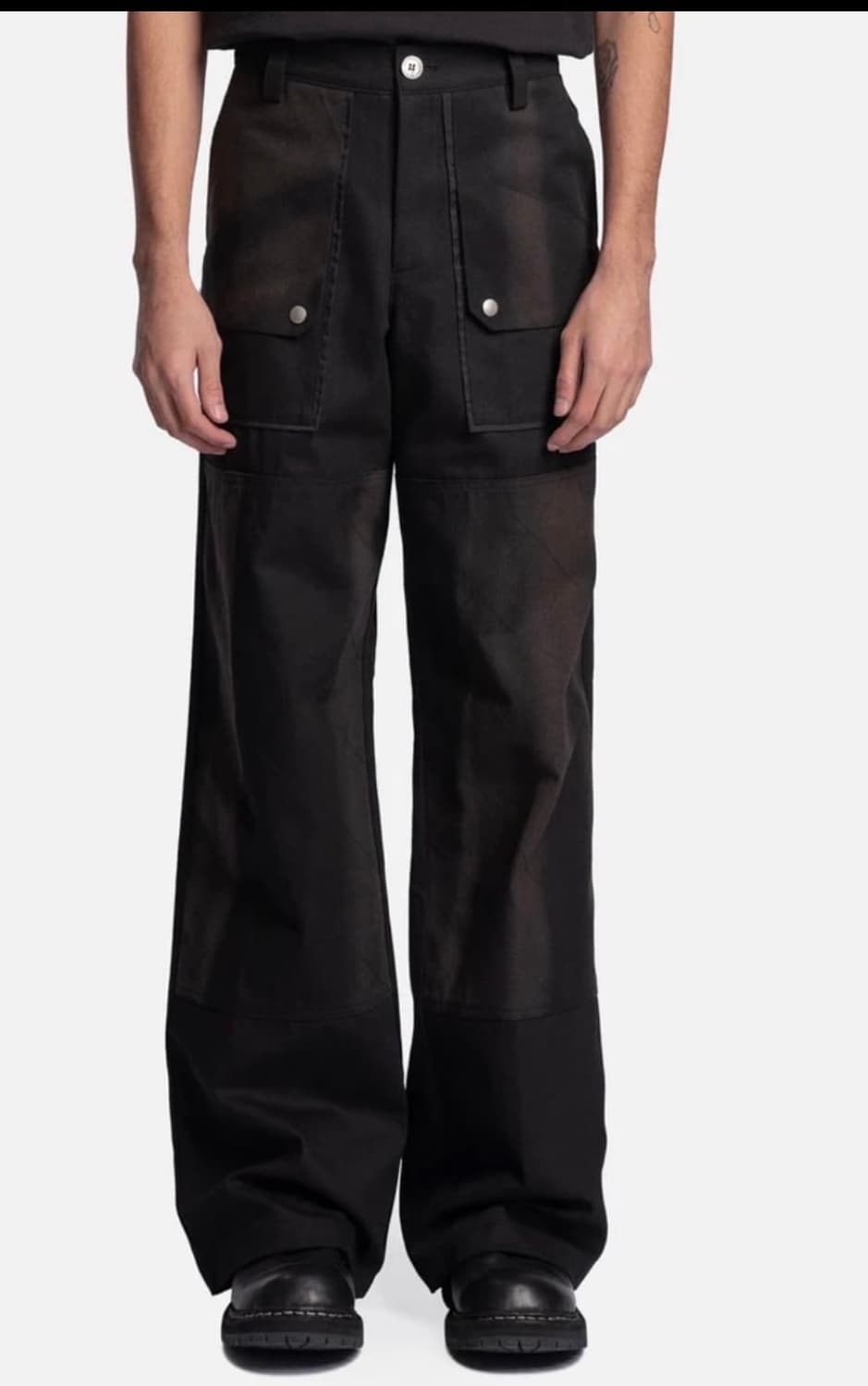 지용킴 23ss 썬블리치 더블니 트라우저 s 상품이미지1