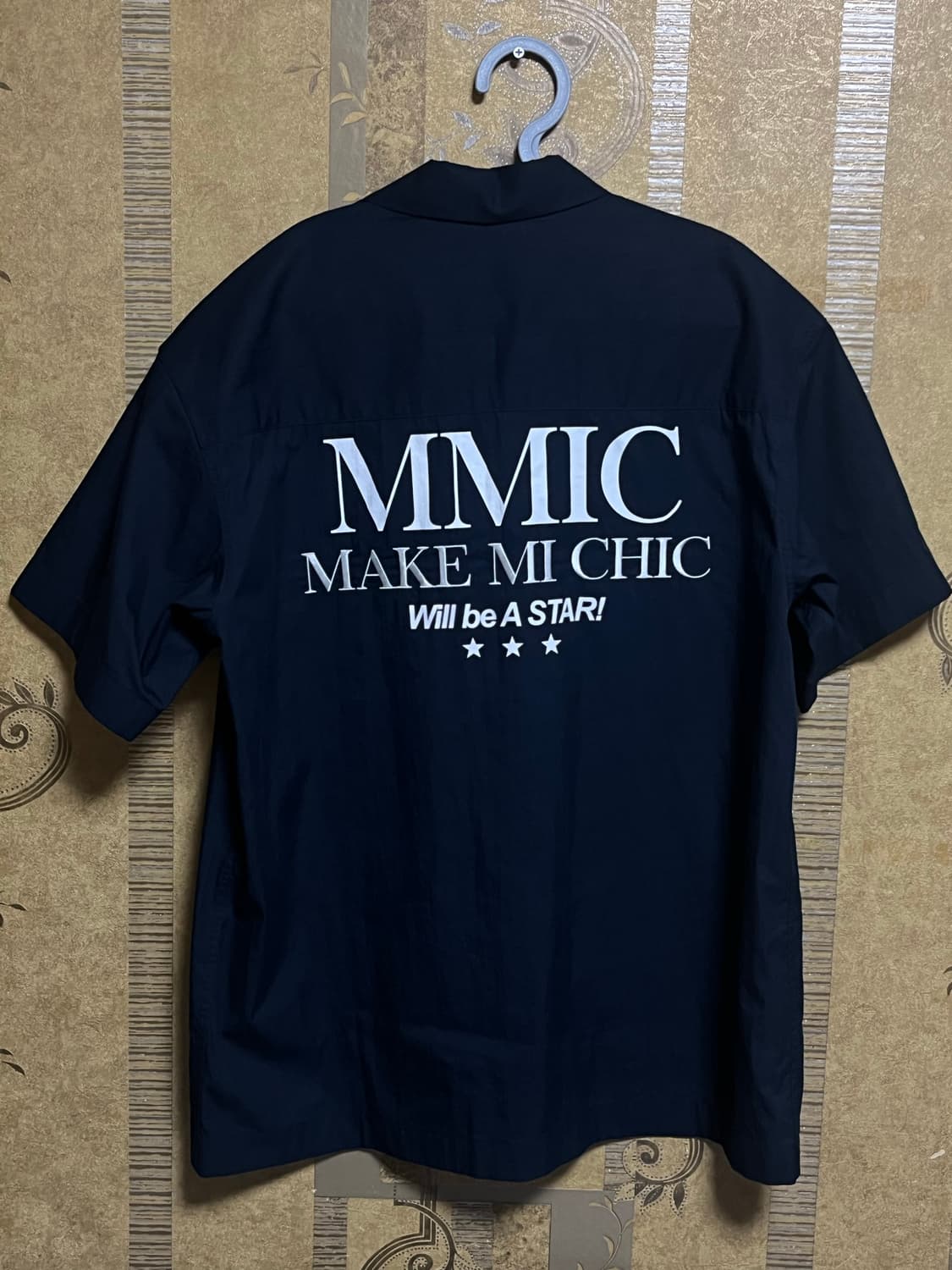 무신사 MMIC 네이비 반팔 셔츠 M (105) 상품이미지3