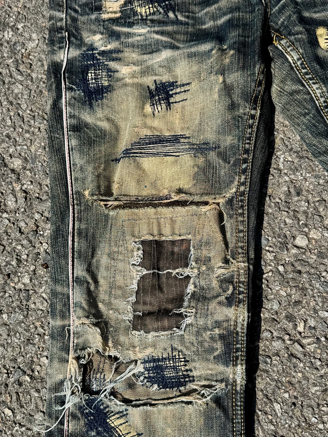 C.O.D high quality Selvedge Repair Denim 상품이미지4