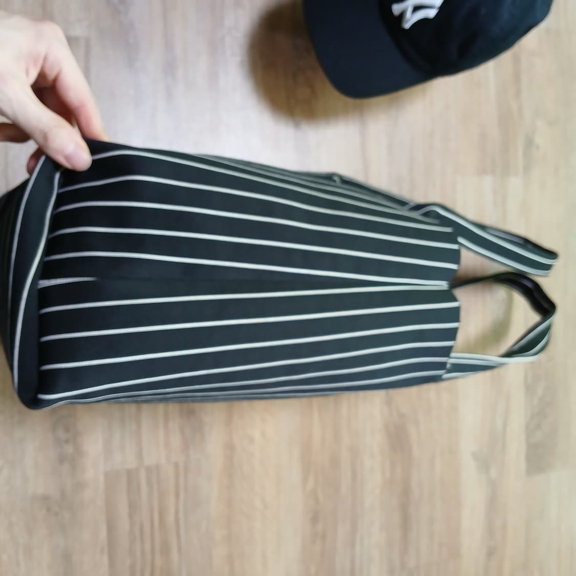 탄탄한 MLB 엠엘비 빅로고 폴리 니트 토트백 자카드 가방 상품이미지6