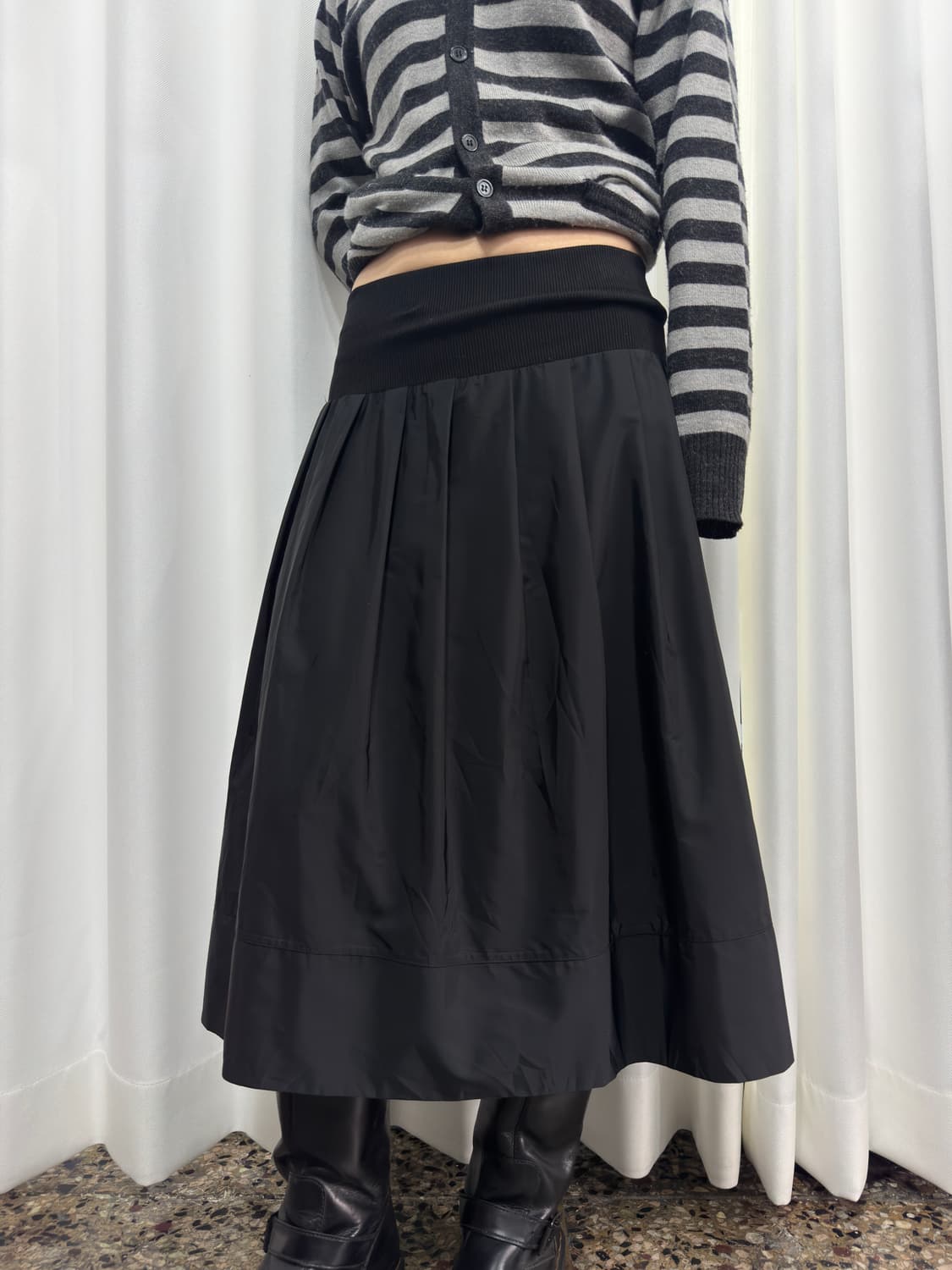 pleats midi skirt 상품이미지1