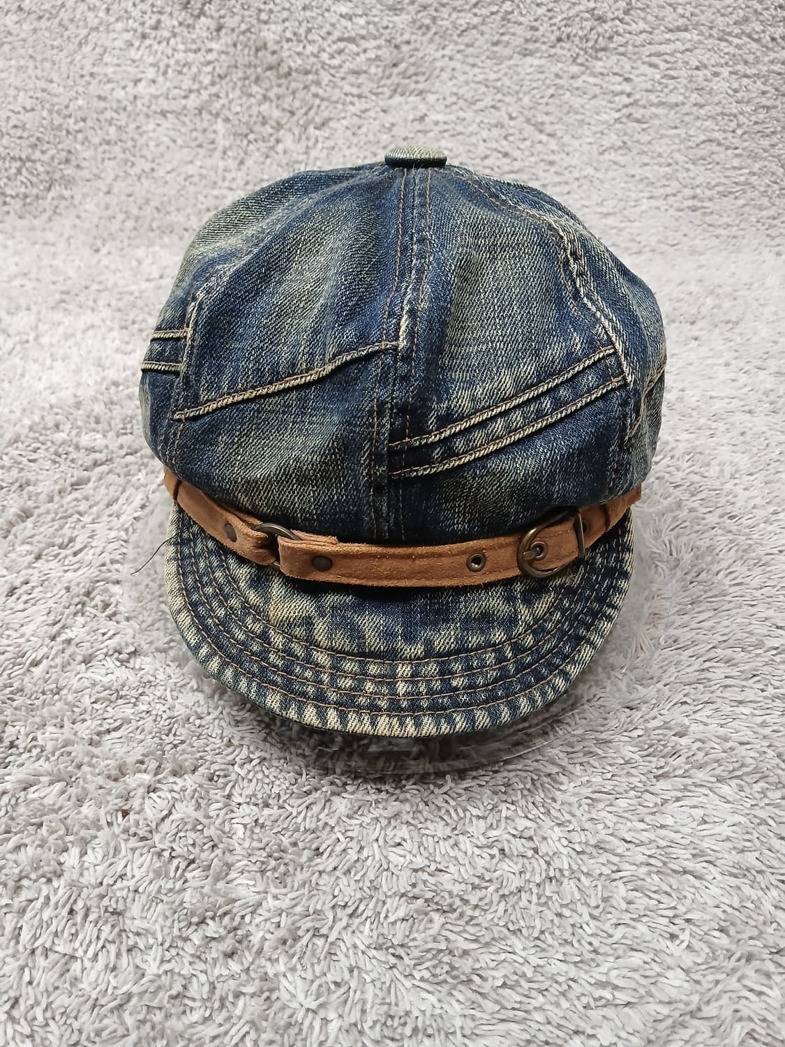 빈티지 버클 포인트 데님 빵모자 상품이미지1